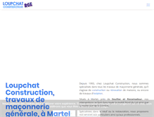 Tablet Screenshot of loupchat-construction.com